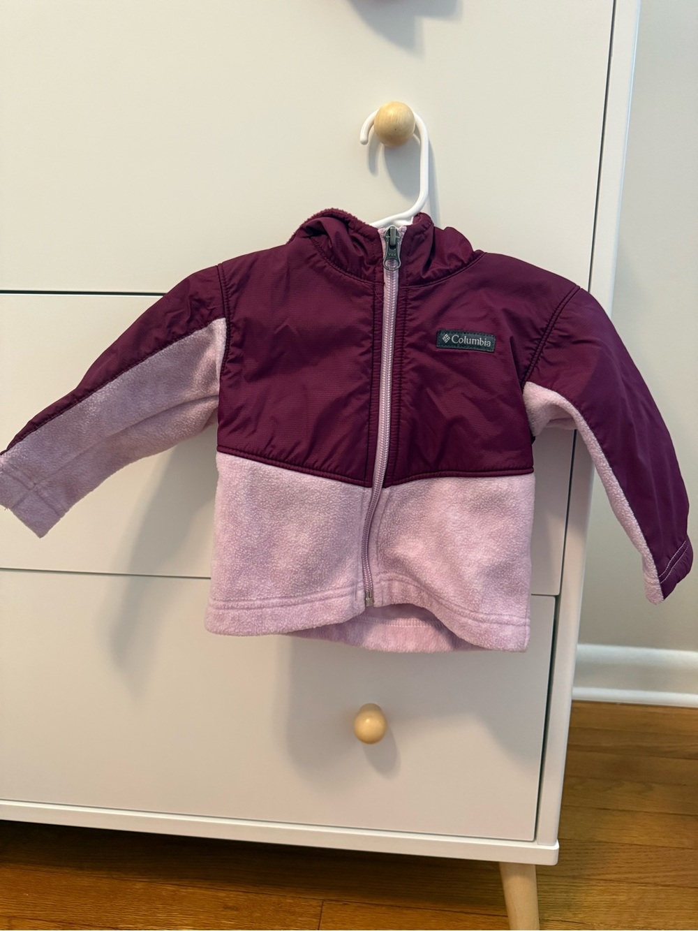 Columbia hooded fleece jacket